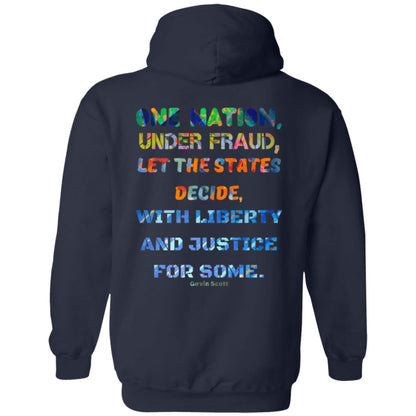 Gavin Scott "ONE NATION..." Zip Up Hooded Sweatshirt (Genderless S-5XL)