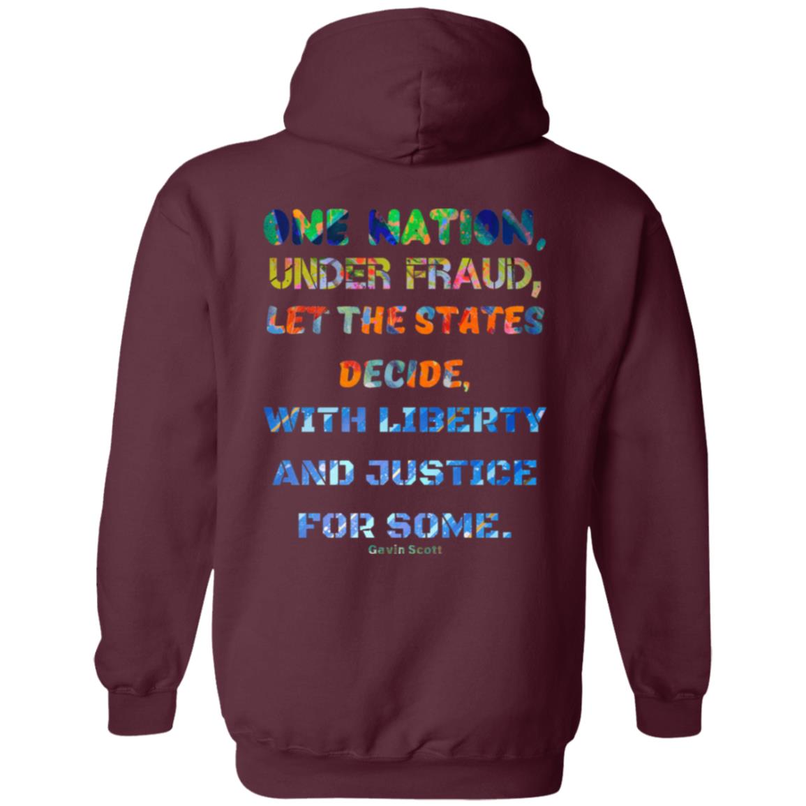 Gavin Scott "ONE NATION..." Zip Up Hooded Sweatshirt (Genderless S-5XL)