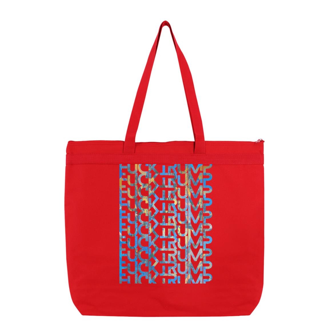 Gavin Scott FUCK TRUMP Double Sided Liberty Bags Melody Large Tote