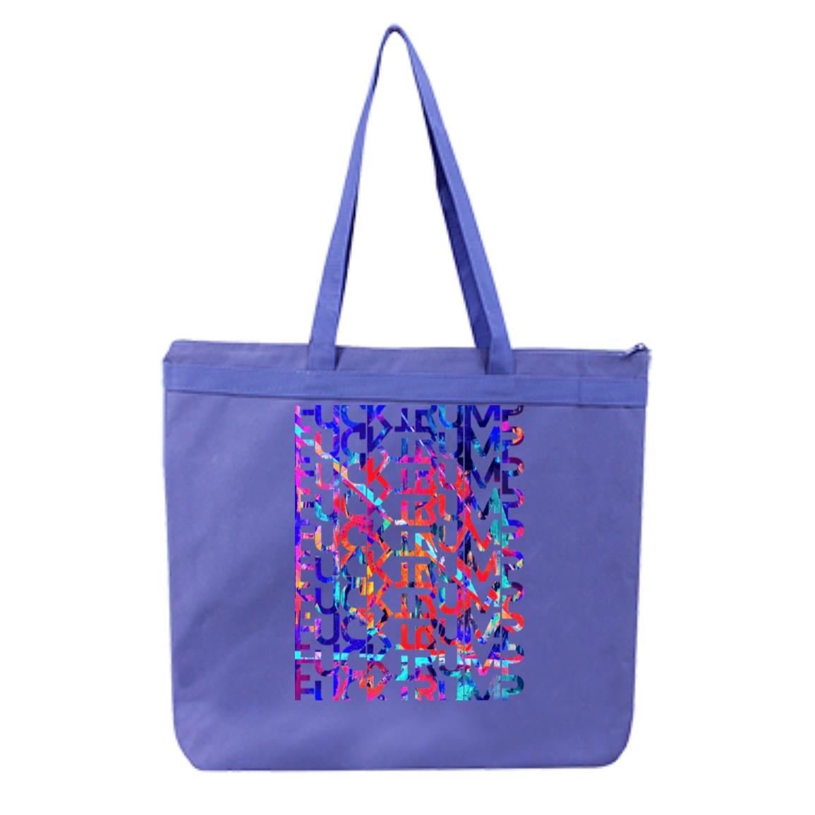 Gavin Scott FUCK TRUMP Double Sided Liberty Bags Melody Large Tote