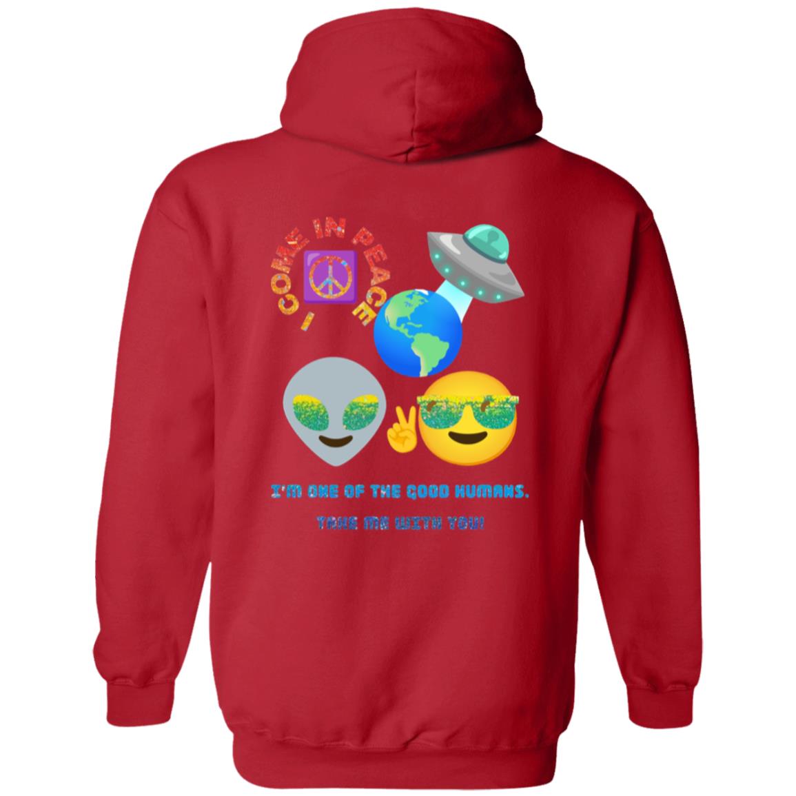 Gavin Scott I COME IN PEACE Zip Up Hoodie