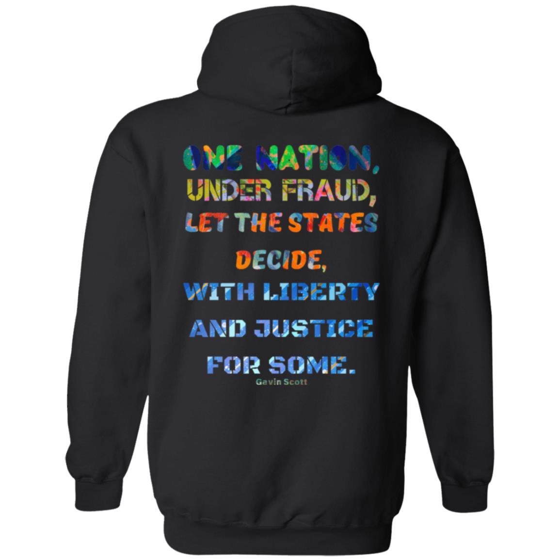 Gavin Scott "ONE NATION..." Zip Up Hooded Sweatshirt (Genderless S-5XL)