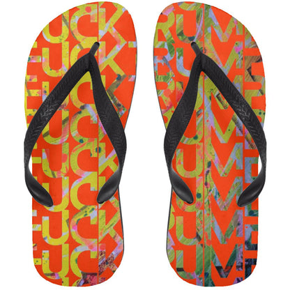 Gavin Scott FUCKTRUMP Adult Flip Flops