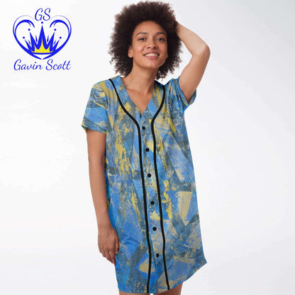 Gavin Scott Baseball Jersey Dress (Femme XS-3XL)