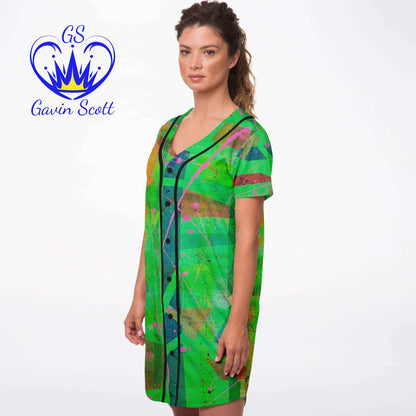 Gavin Scott Baseball Jersey Dress (Femme XS-4XL)