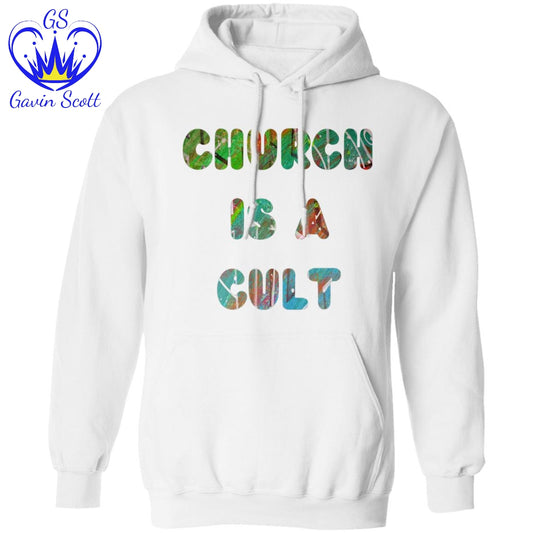 Gavin Scott CHURCH IS A CULT Pullover Hoodie (Genderless S-3XL)