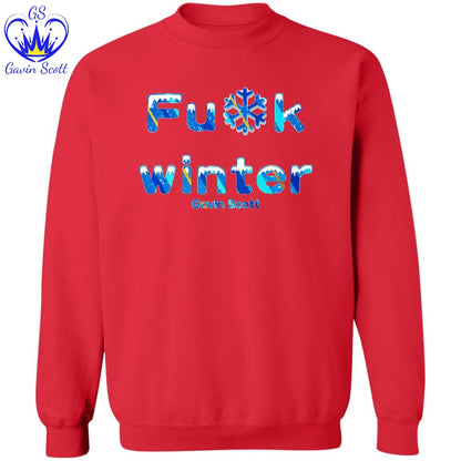 Gavin Scott Censored Fu*k Winter Pullover Crewneck Sweatshirt (Masc S-3XL)