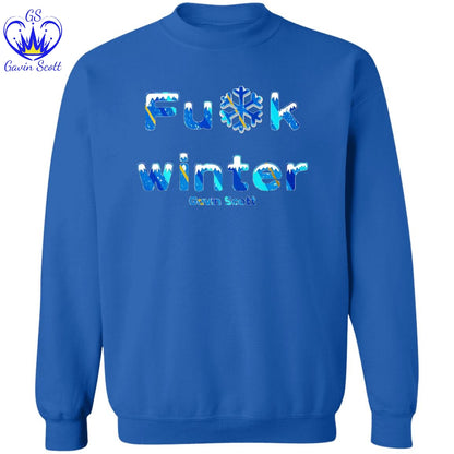 Gavin Scott Censored Fu*k Winter Pullover Crewneck Sweatshirt (Masc S-3XL)
