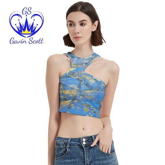 Gavin Scott Cut Out Crop Top (Femme XS-5XL)