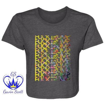 Gavin Scott FUCKTRUMP Flowy Cropped Tee (Femme S-2XL)