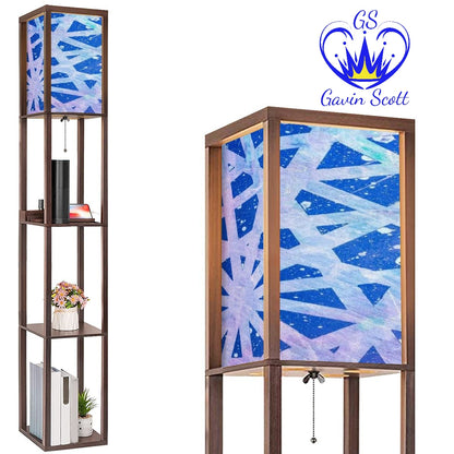 Gavin Scott Floor Lamp with Shelves (2 Colors)