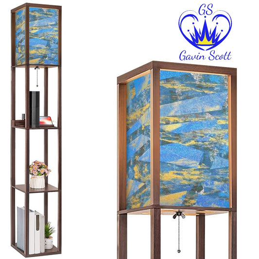Gavin Scott Floor Lamp with Shelves (2 Colors)