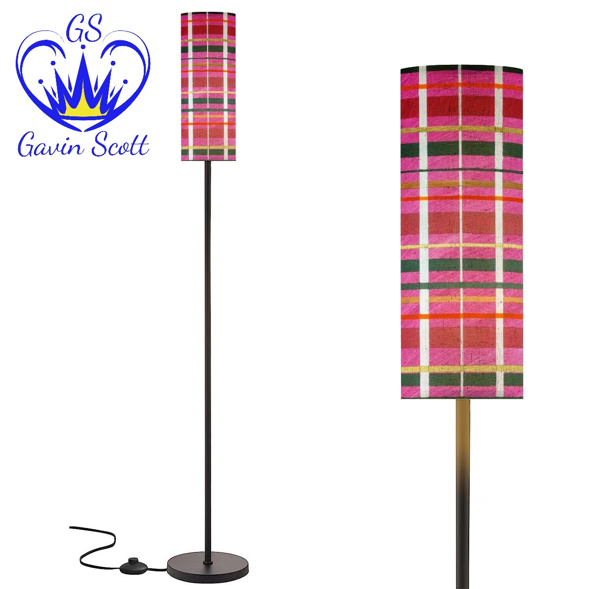 Gavin Scott Pillar Torch Floor Lamp