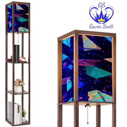 Gavin Scott Floor Lamp with Shelves (2 Colors)