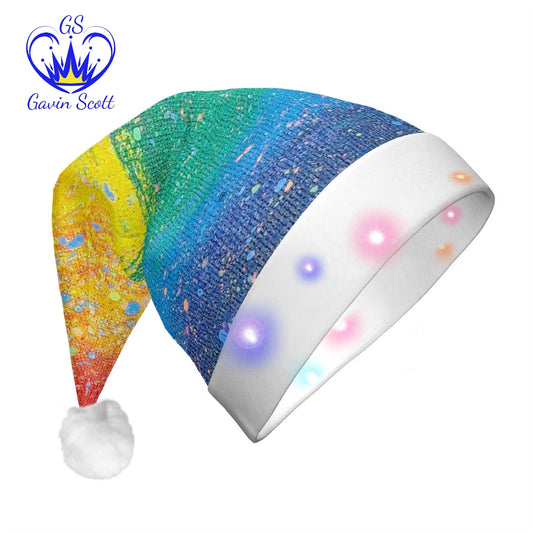 Gavin Scott PRIDE Glowing Plush Holiday Hat (Adult)