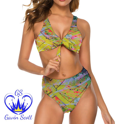 Gavin Scott Safflower Two-Piece Swimsuit (Femme S-2XL)