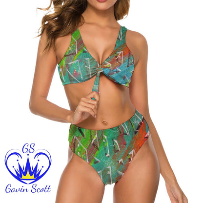 Gavin Scott Safflower Two-Piece Swimsuit (Femme S-2XL)