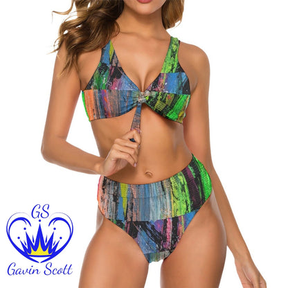 Gavin Scott Safflower Two-Piece Swimsuit (Femme S-2XL)