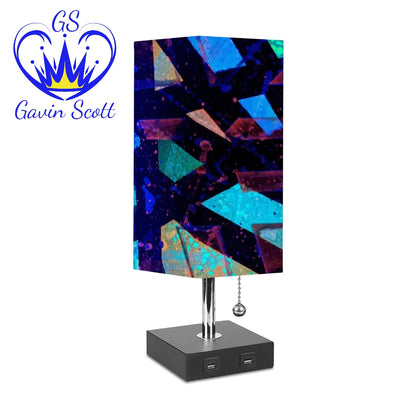 Gavin Scott Square Table Lamp with USB Port