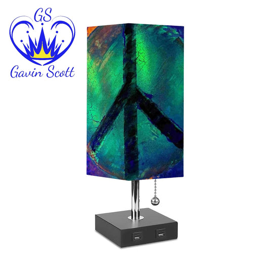 Gavin Scott Square Table Lamp with USB Port