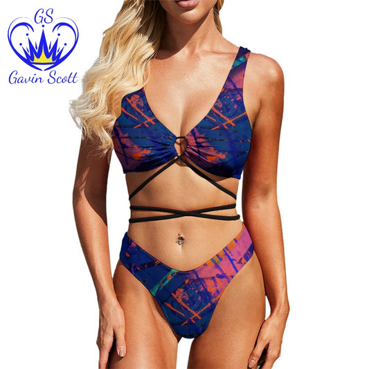 Gavin Scott Strapped Up Two-Piece Bikini (Femme S-2XL)