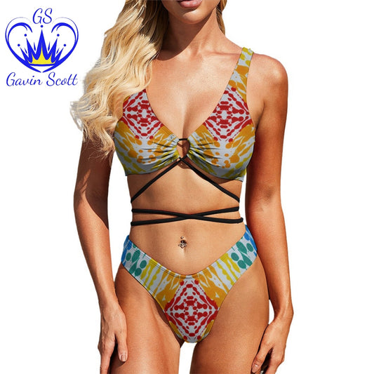 Gavin Scott Strapped Up Two-Piece Bikini (Femme S-2XL)