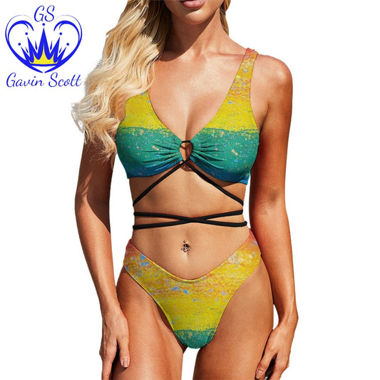 Gavin Scott Strapped Up Two-Piece Bikini (Femme S-2XL)