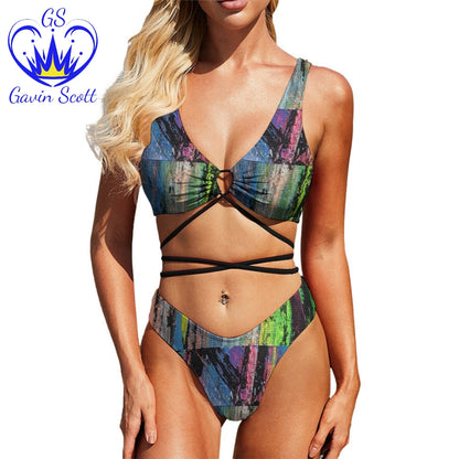 Gavin Scott Strapped Up Two-Piece Bikini (Femme S-2XL)