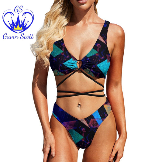 Gavin Scott Strapped Up Two-Piece Bikini (Femme S-2XL)