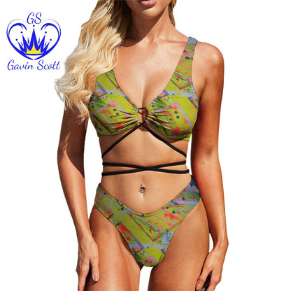 Gavin Scott Strapped Up Two-Piece Bikini (Femme S-2XL)