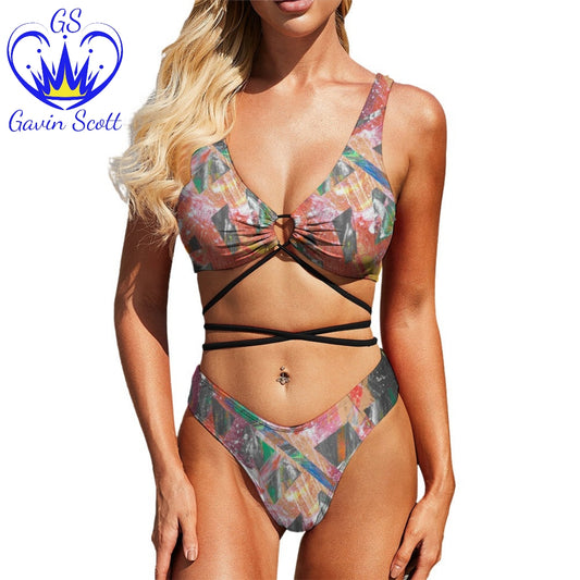 Gavin Scott Strapped Up Two-Piece Bikini (Femme S-2XL)