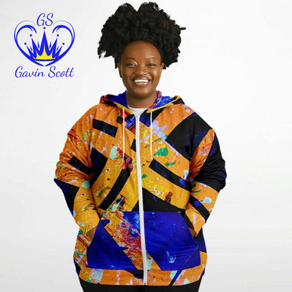 Gavin Scott Zipper Hoodie (Genderless 2XL-6XL)