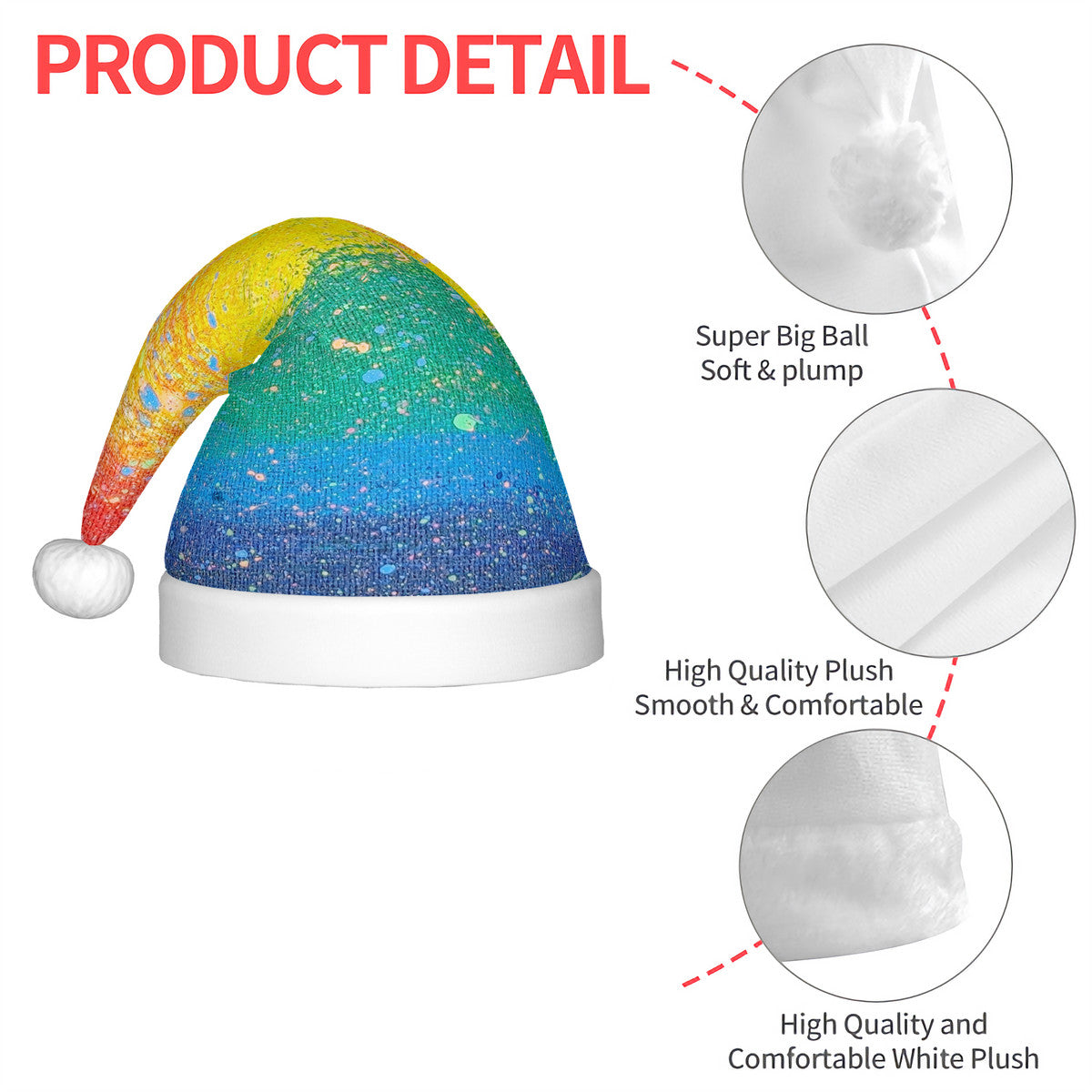 Gavin Scott PRIDE Glowing Plush Holiday Hat (Adult)