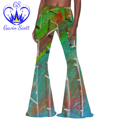 Gavin Scott Stretch Bell Bottom Trousers (Femme S-2XL)