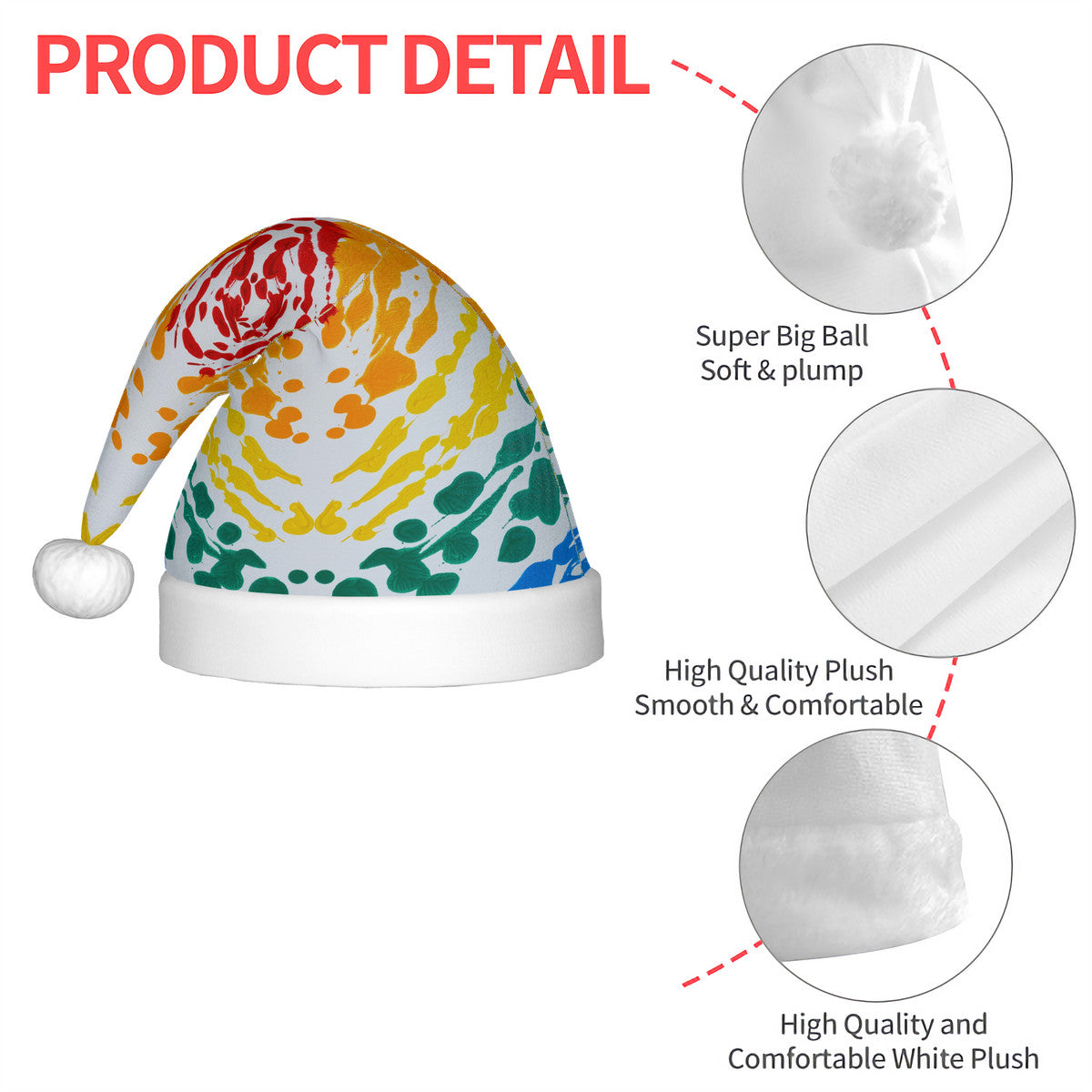 Gavin Scott Glowing Plush Holiday Hat (Adult)