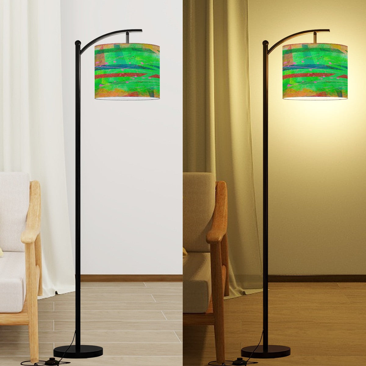 Gavin Scott Arc Floor Lamp w/Remote