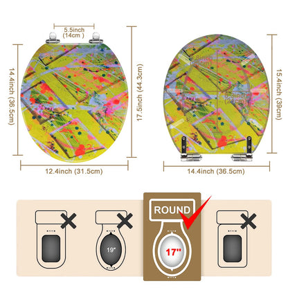 Gavin Scott Round Toilet Seat w/Matching Soft-close Lid (O-Shape)