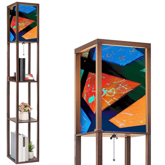 Gavin Scott Floor Lamp with Shelves (2 Colors)