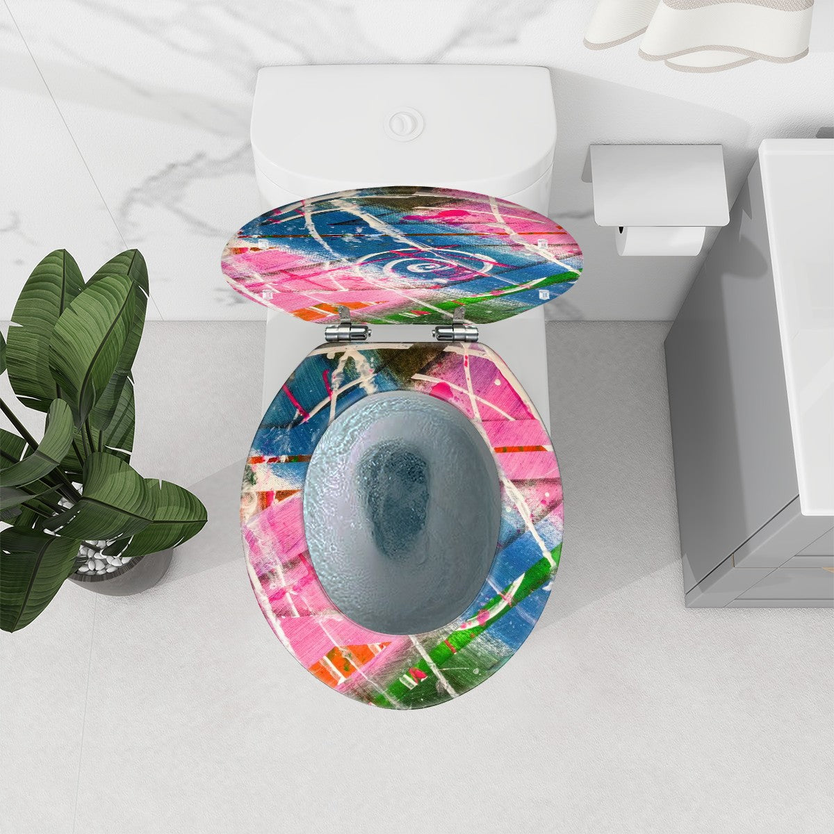 Gavin Scott Round Toilet Seat w/Matching Soft-close Lid (O-Shape)