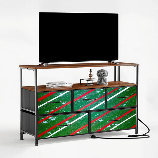 Gavin Scott TV Stand w/5 Drawer Dresser & Charging Station