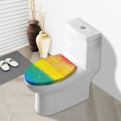 Gavin Scott PRIDE Elongated Toilet Seat w/Matching Soft-close Lid (V-Shape)