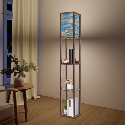 Gavin Scott Floor Lamp with Shelves (2 Colors)