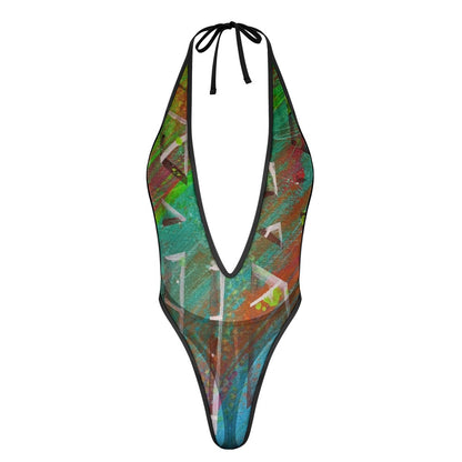 Gavin Scott Deep Plunge Jumpsuit (Femme S-3XL)