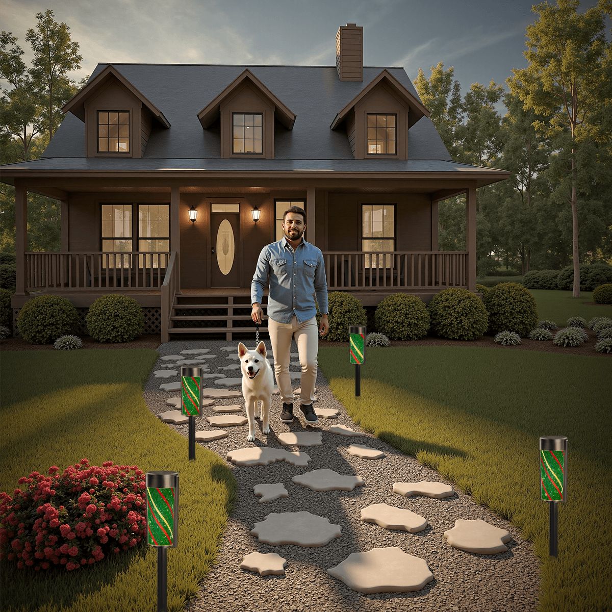 Gavin Scott Adjustable Outdoor Solar Lights (set of 4)