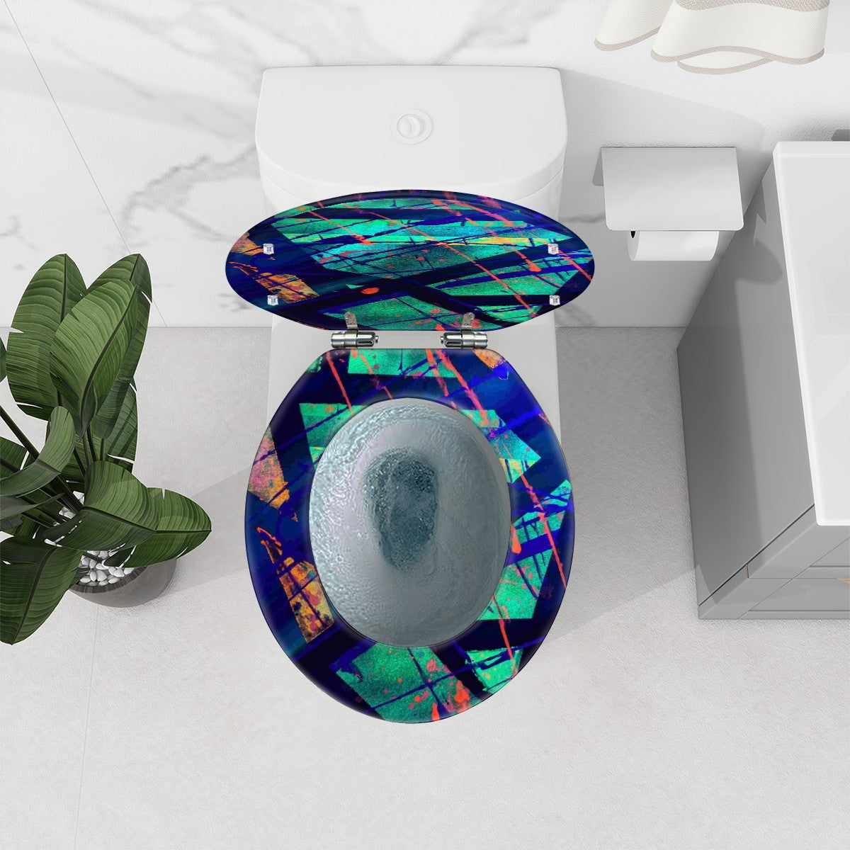 Gavin Scott Round Toilet Seat w/Matching Soft-close Lid (O-Shape)