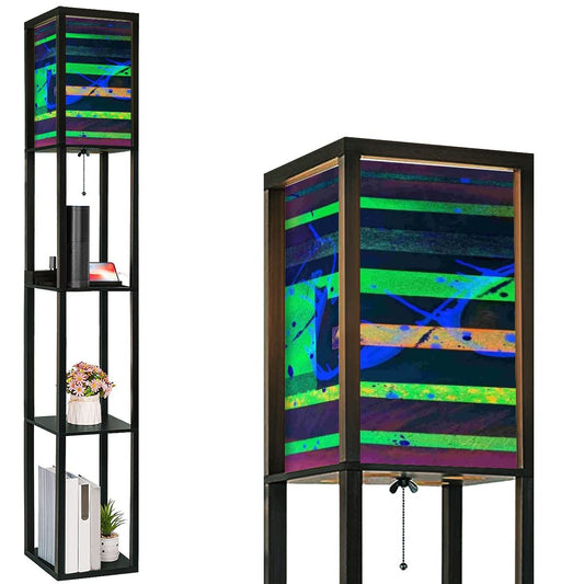 Gavin Scott Floor Lamp with Shelves (2 Colors)