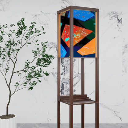 Gavin Scott Floor Lamp with Shelves (2 Colors)