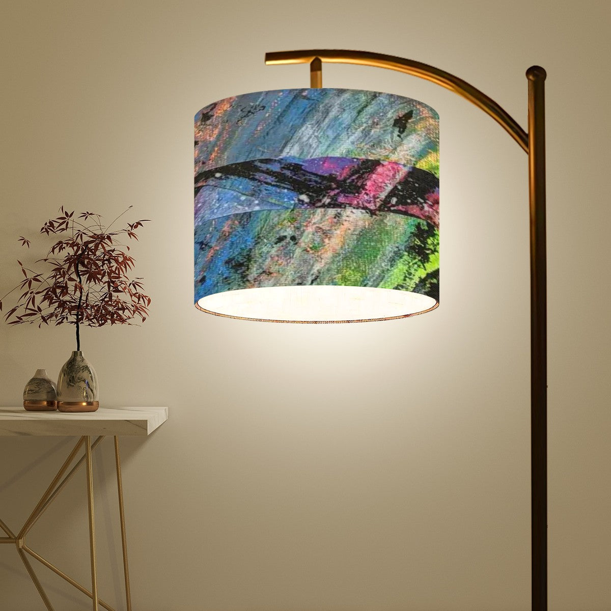 Gavin Scott Arc Floor Lamp w/Remote