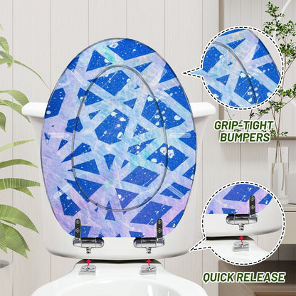 Gavin Scott Elongated Toilet Seat w/Matching Soft-close Lid (V-Shape)