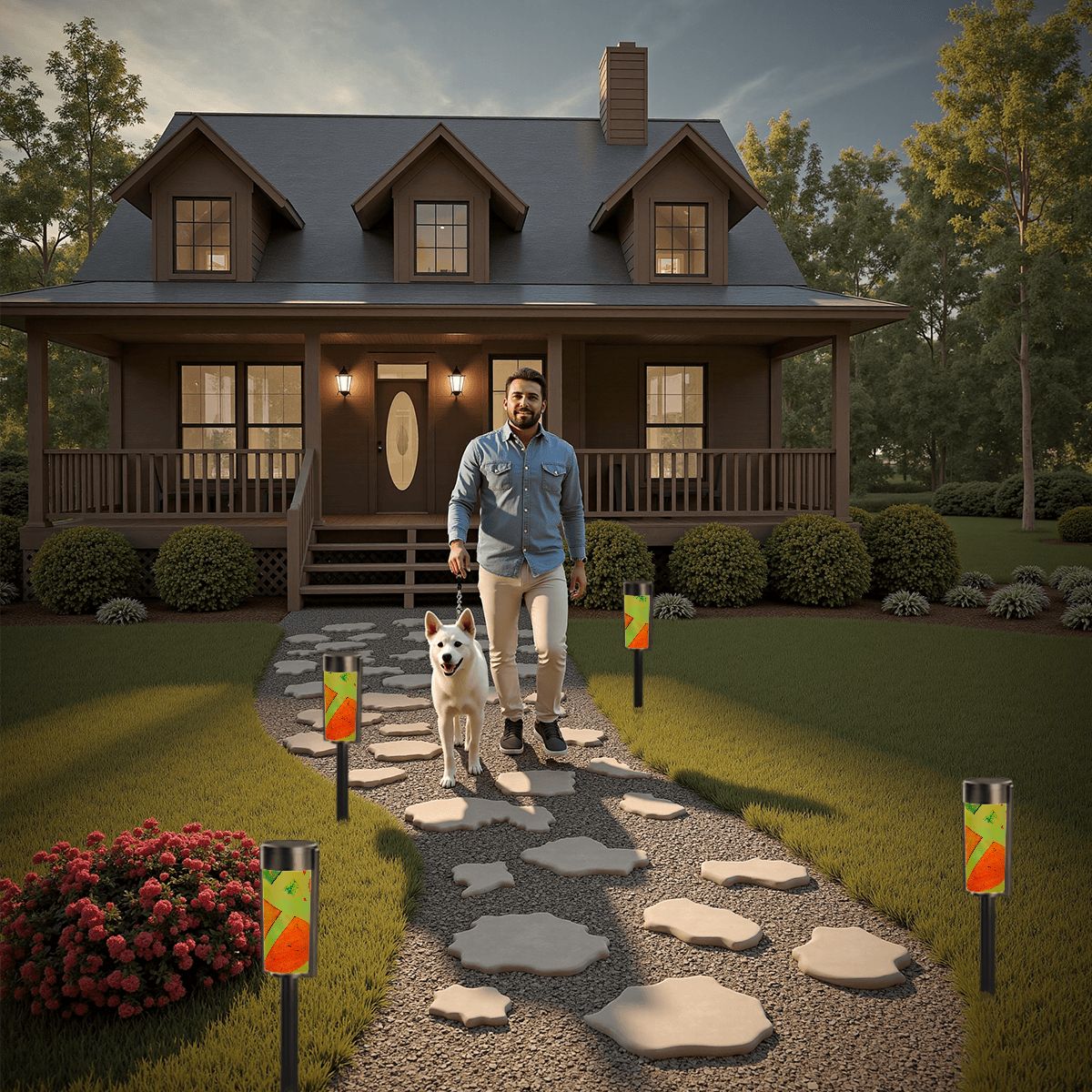 Gavin Scott Adjustable Outdoor Solar Lights (set of 4)